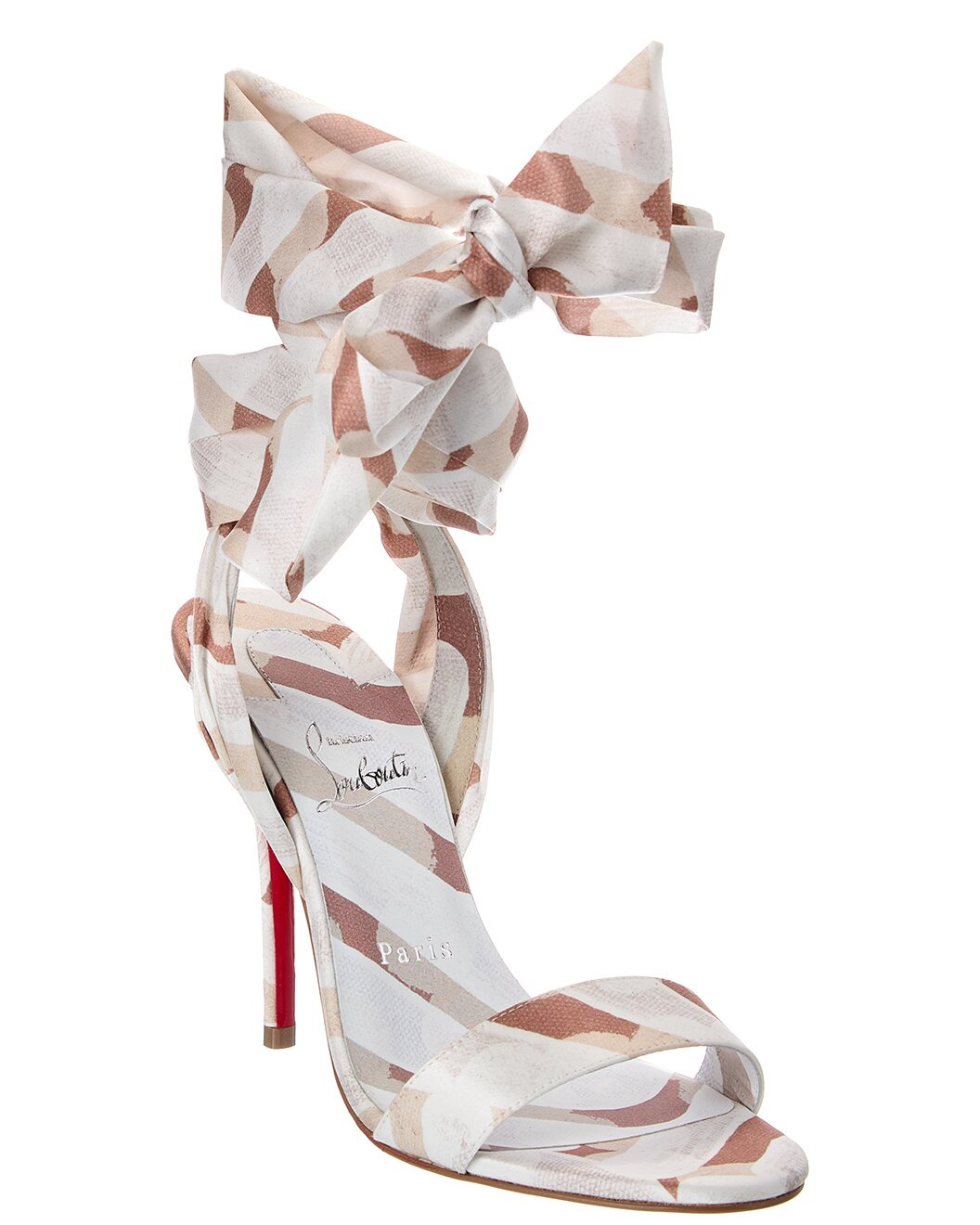 Christian Louboutin Miss Z 100 Satin Sandal - 1