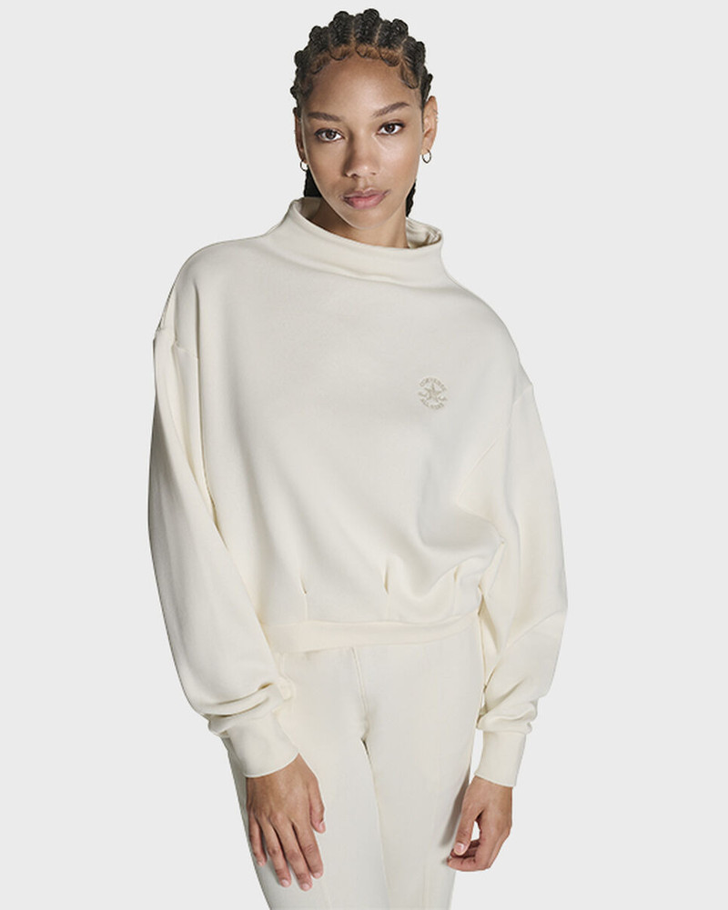 Mock Neck Oversized Sweatshirt 4