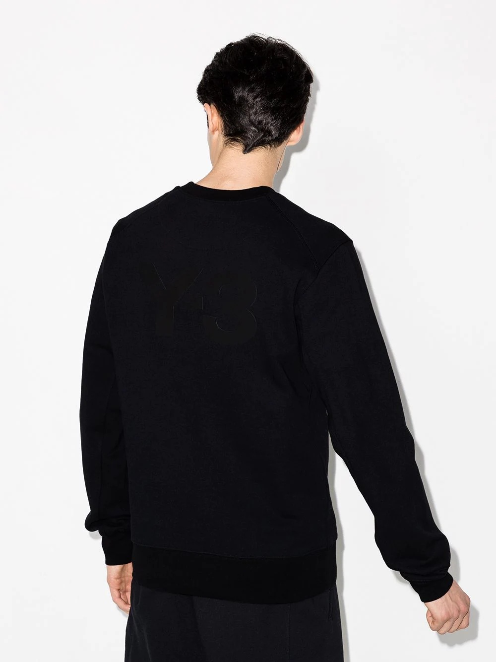 tonal-logo crew-neck sweatshirt - 3