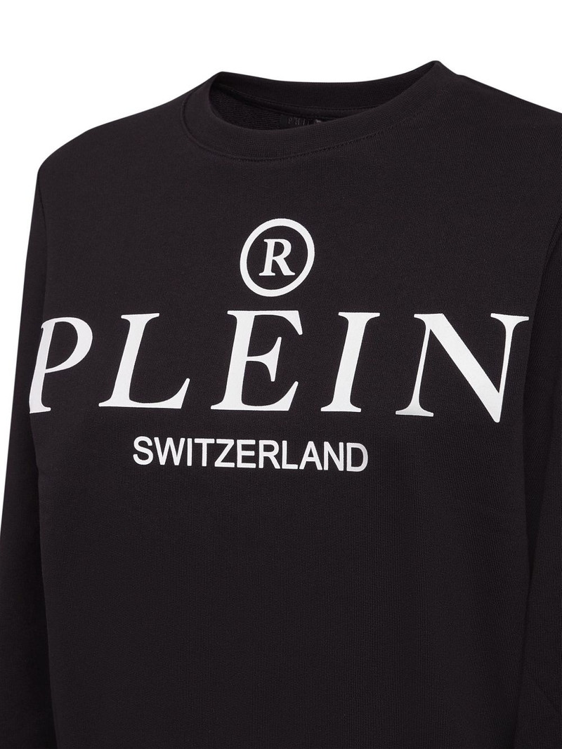 PHILIPP PLEIN Iconic Plein round-neck long-sleeve sweatshirt outlook