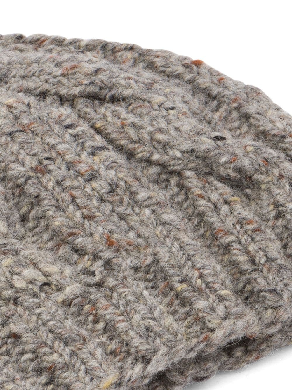 cable-knit beanie hat - 2