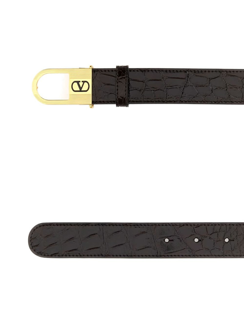 Valentino VLogo embossed belt outlook