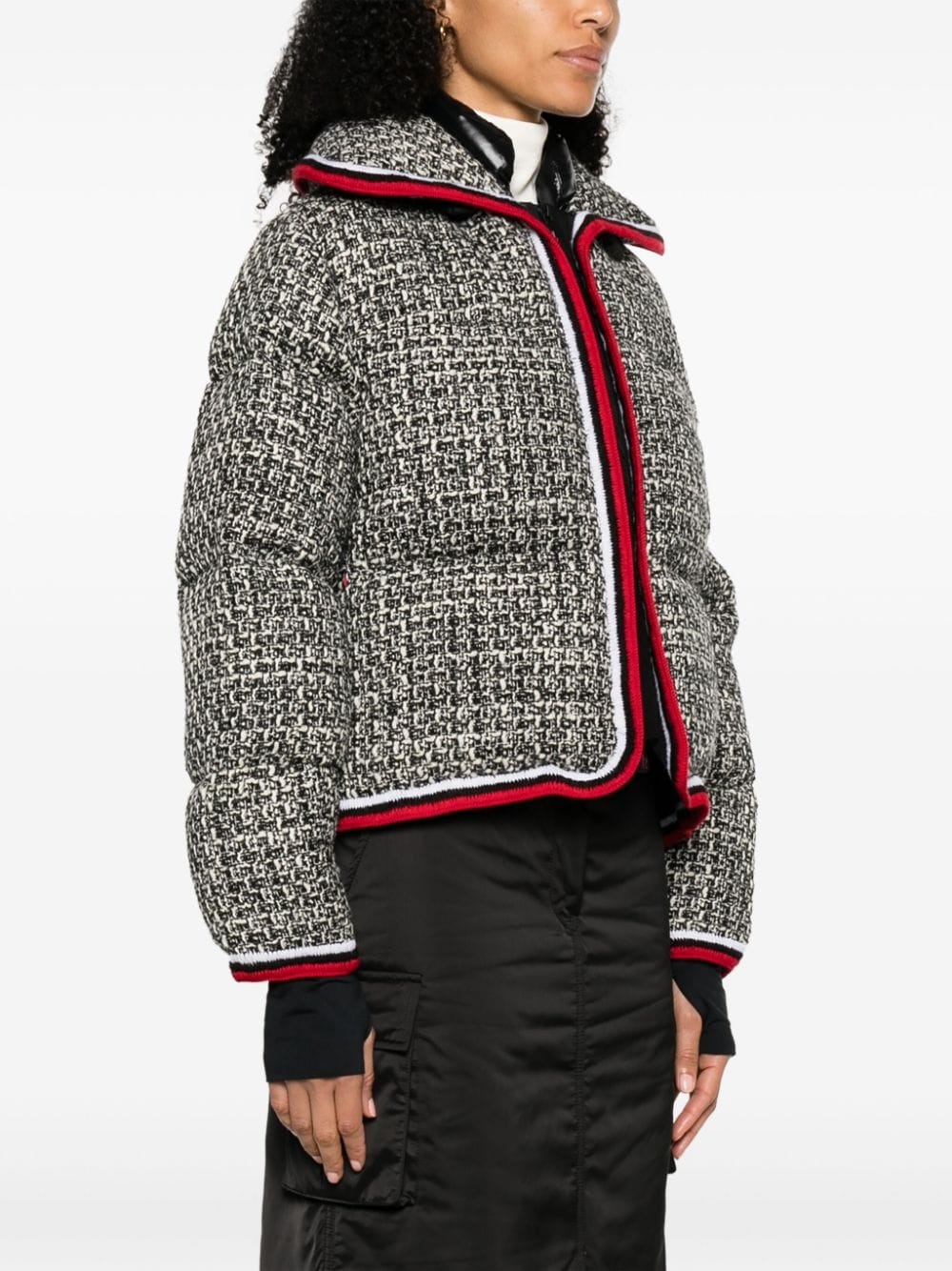 tweed puffer jacket - 3