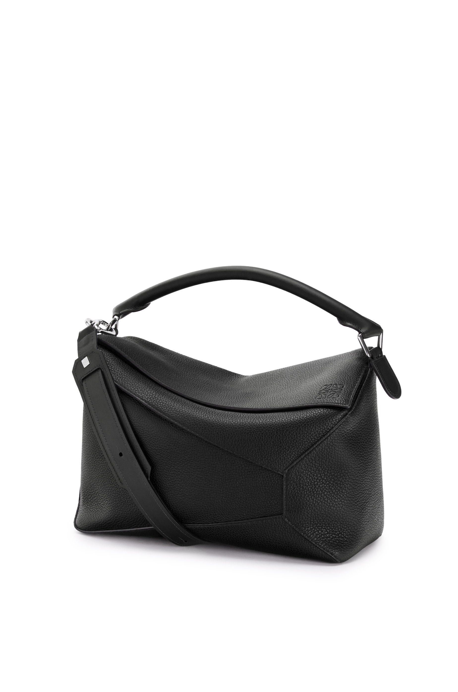 Large Puzzle Edge bag in grained calfskin - 1