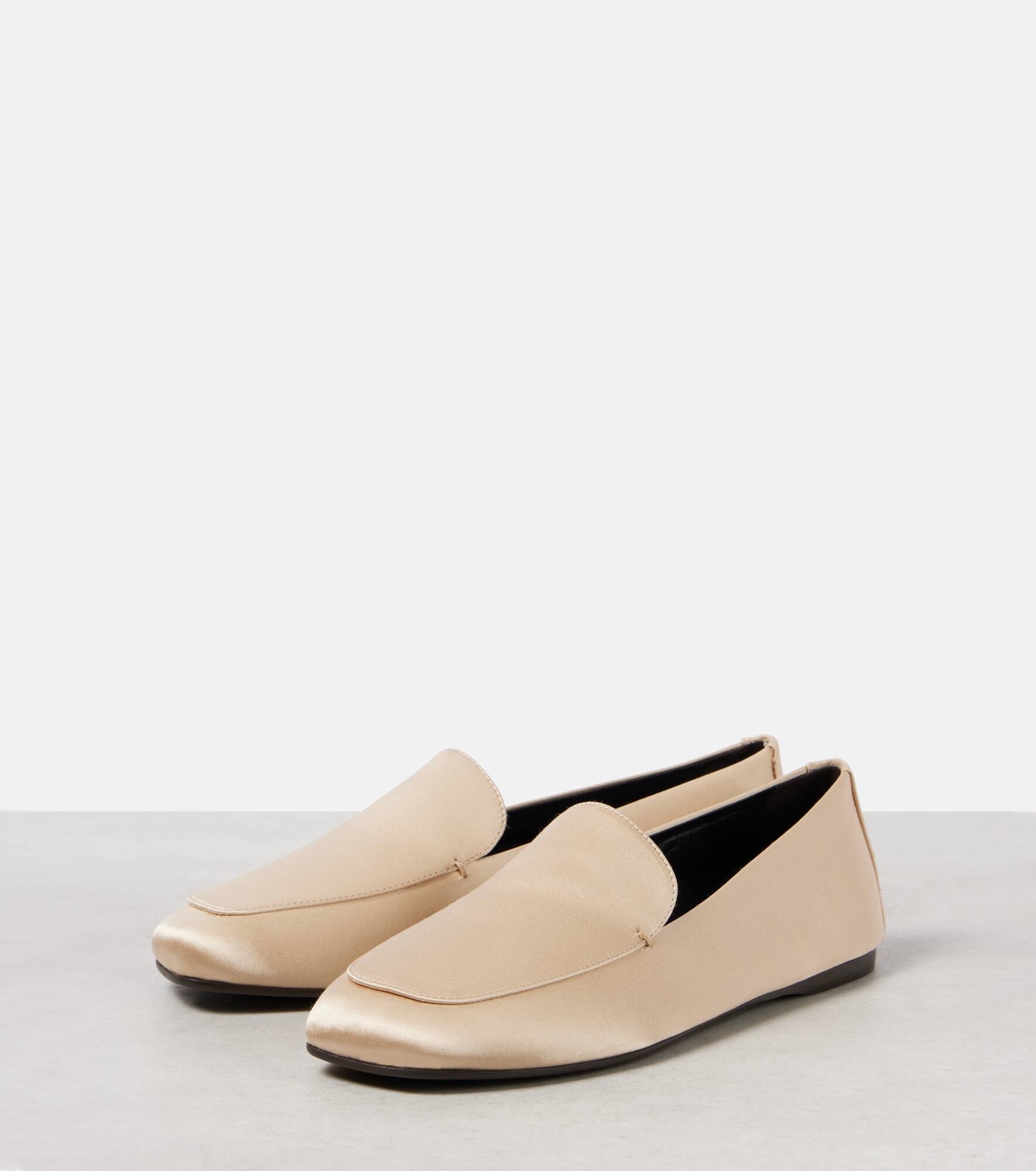 Monroe satin loafers - 4