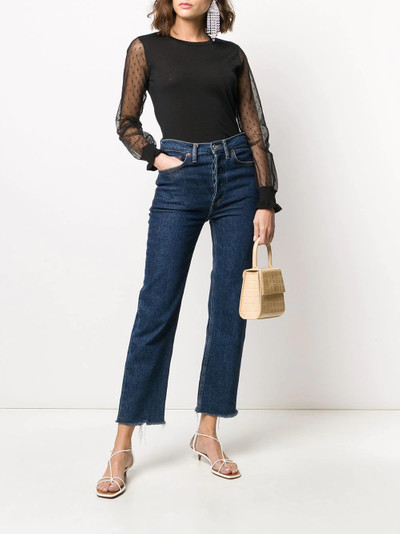 REDValentino tulle sleeve jumper outlook