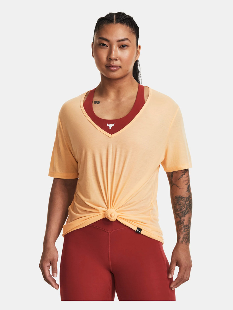 Under Armour Women's Project Rock Completer Deep V T-Shirt outlook