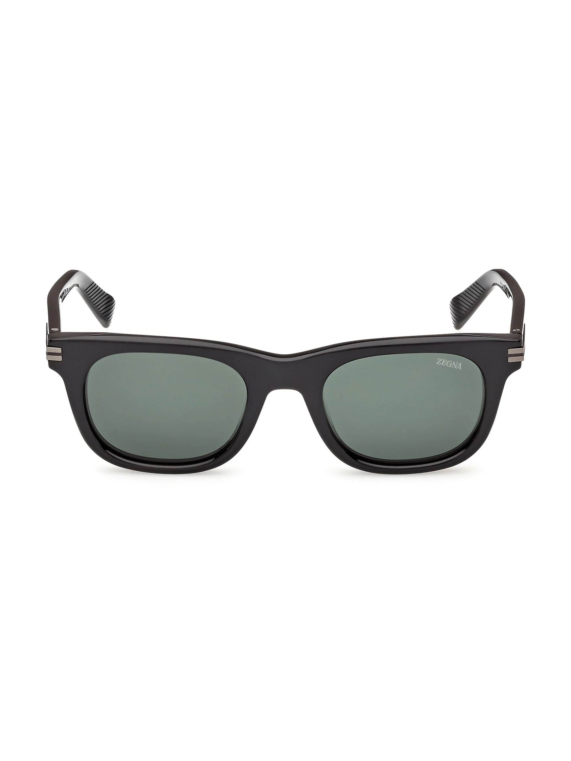 Men's 54MM Square Sunglasses - Black Dark Green - 1