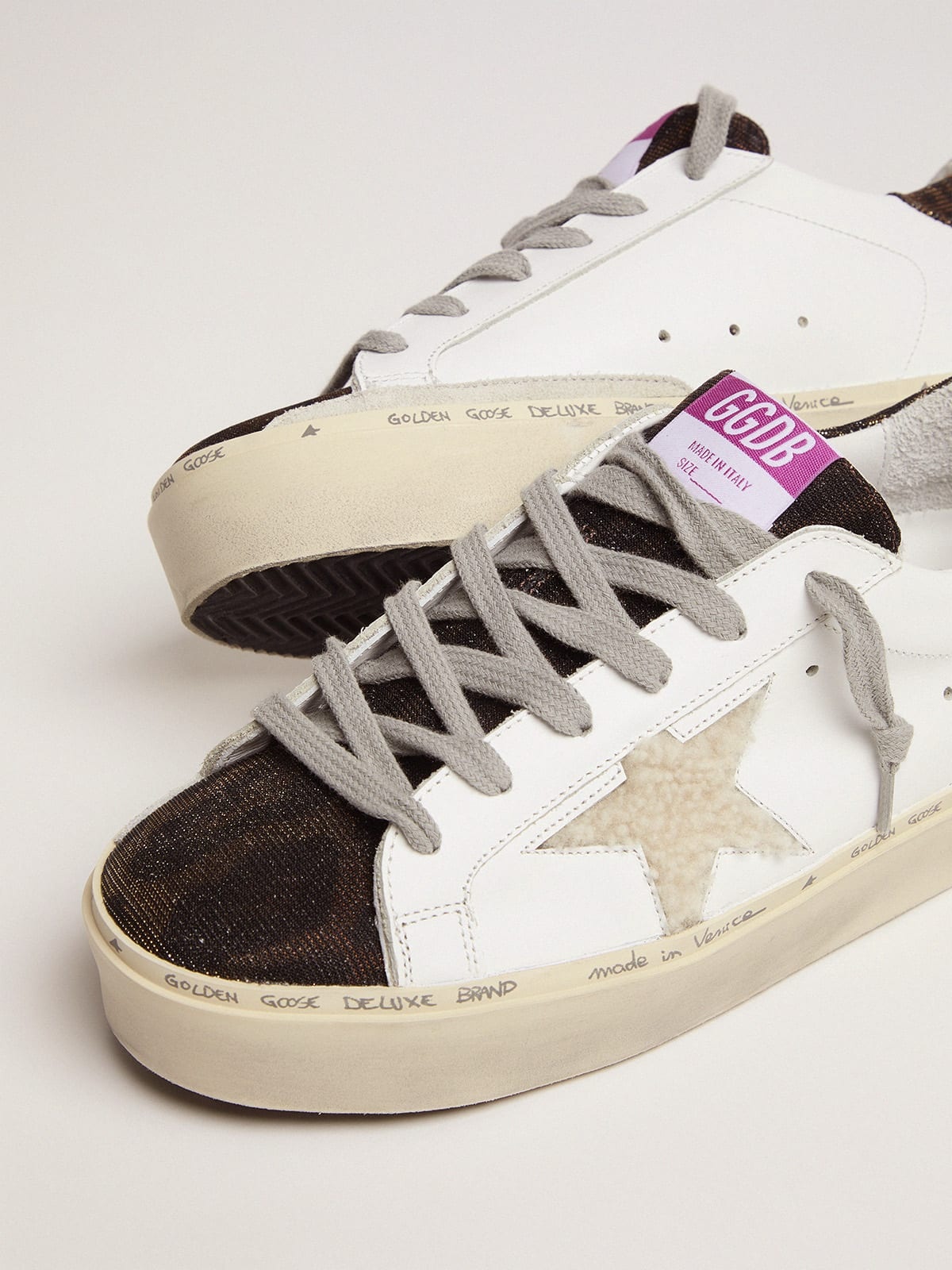 Hi Star sneakers with shearling star and leopard-print tongue - 3