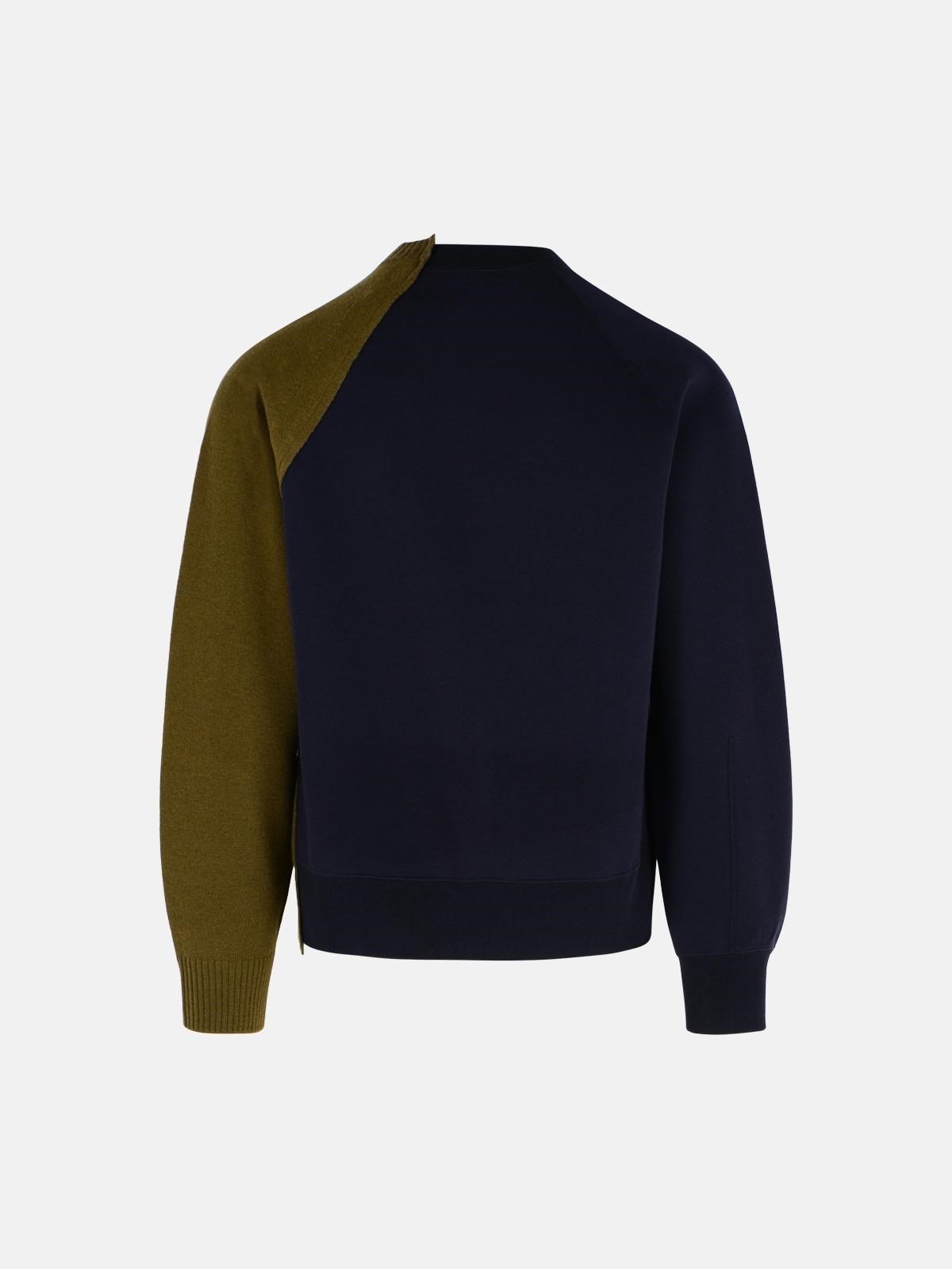 NAVY WOOL SWEATER - 3