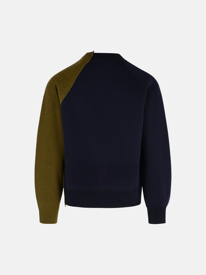 sacai NAVY WOOL SWEATER outlook