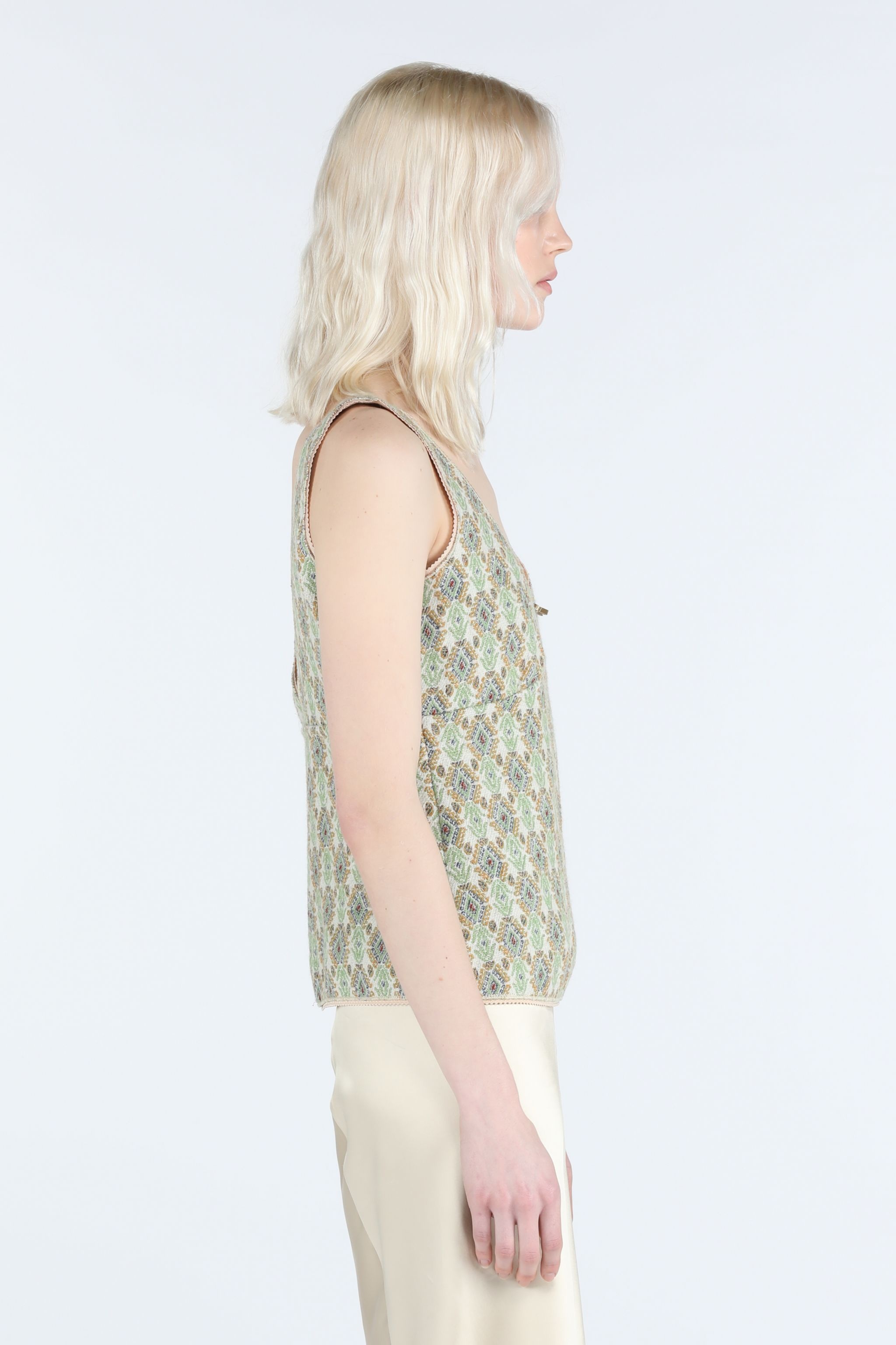 GEOMETRIC-JACQUARD TOP - 3