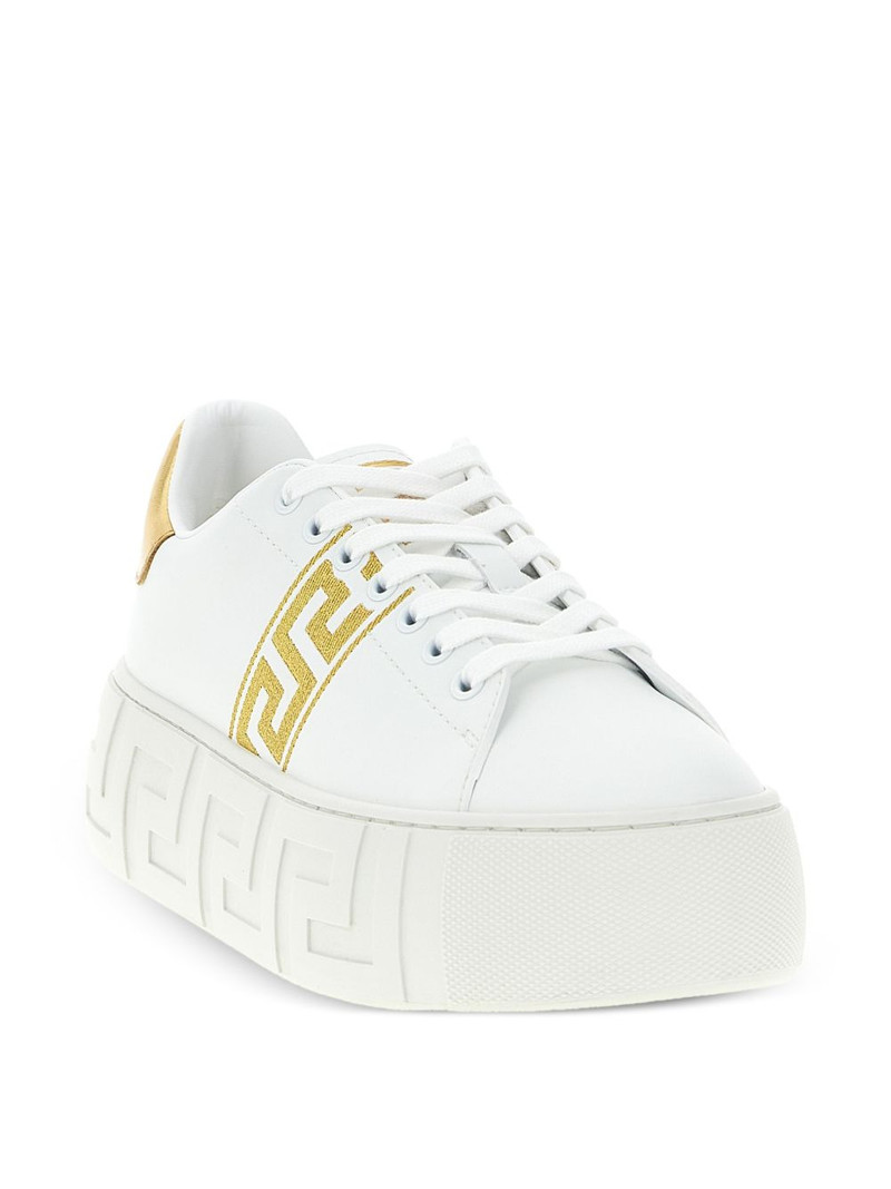 VERSACE La Greca platform sneakers outlook