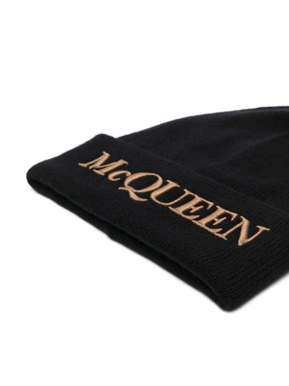 embroidered-logo ribbed beanie - 2