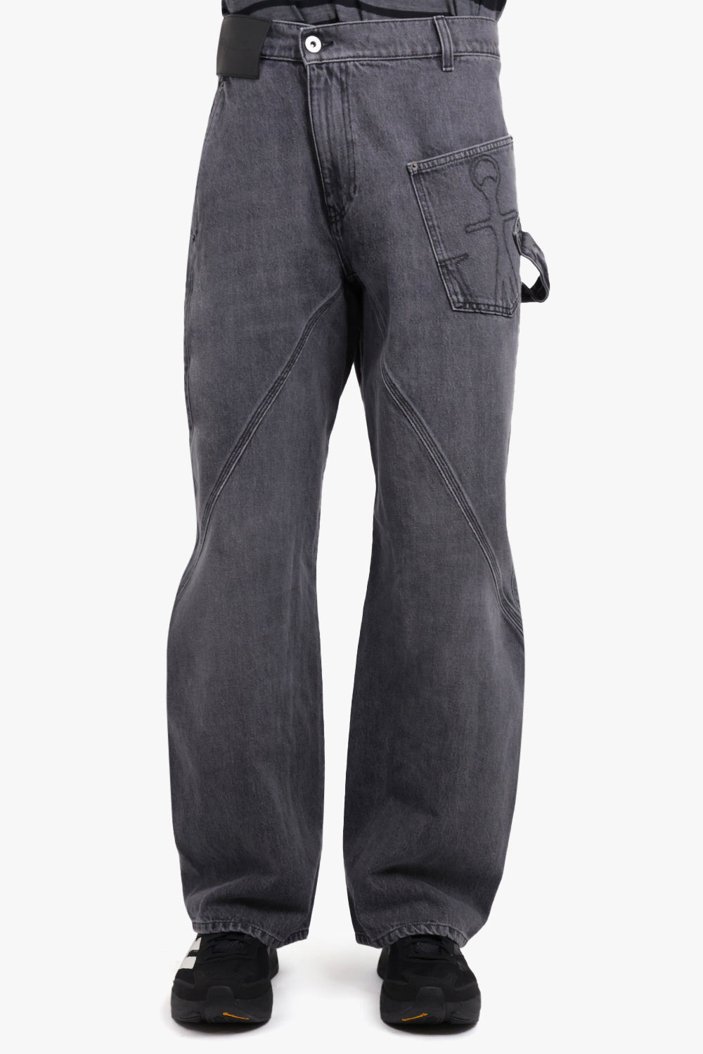 TWIST WORKWEAR LOGO JEAN PANT | WASHED GREY - 3