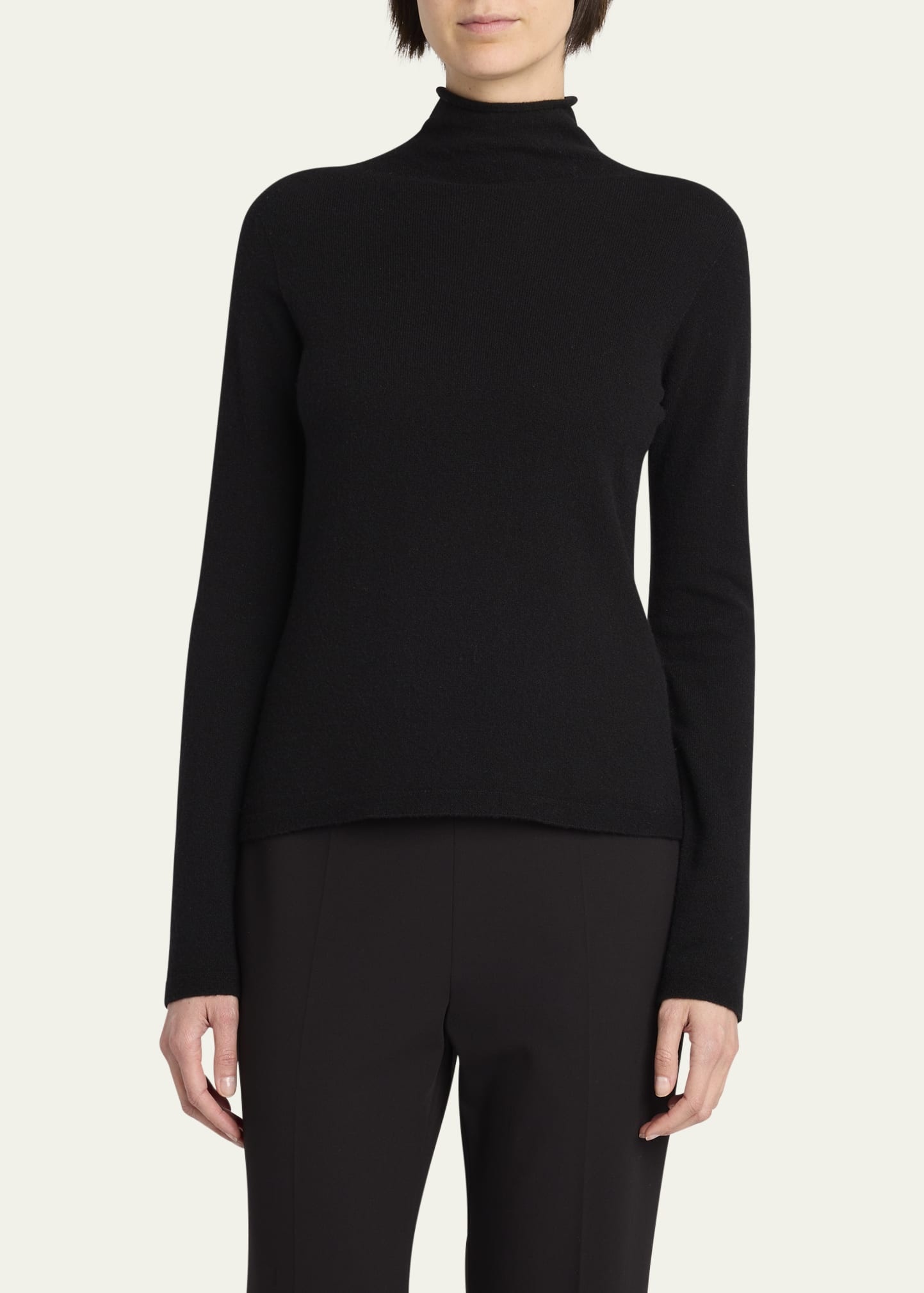 Ilmo Fitted Turtleneck Cashmere Top - 4