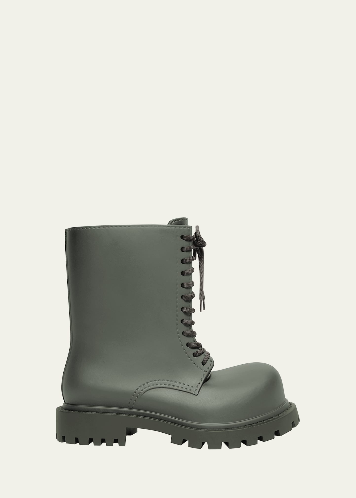BALENCIAGA Men's Oversized Leather Army Boots bergdorfgoodman