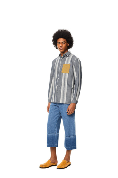 Loewe Stripe overshirt in wool and cotton outlook