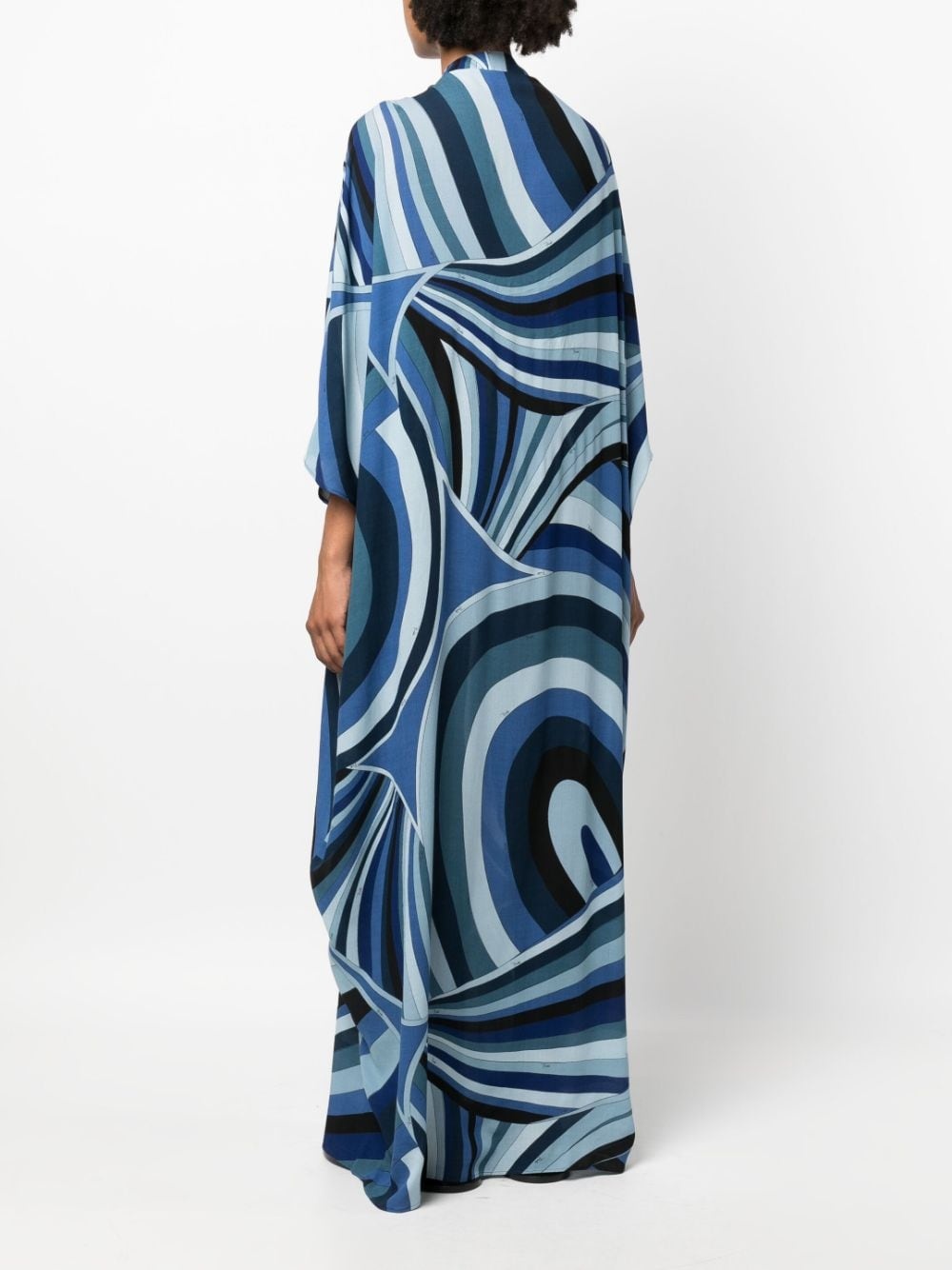 Iride-print maxi dress - 4