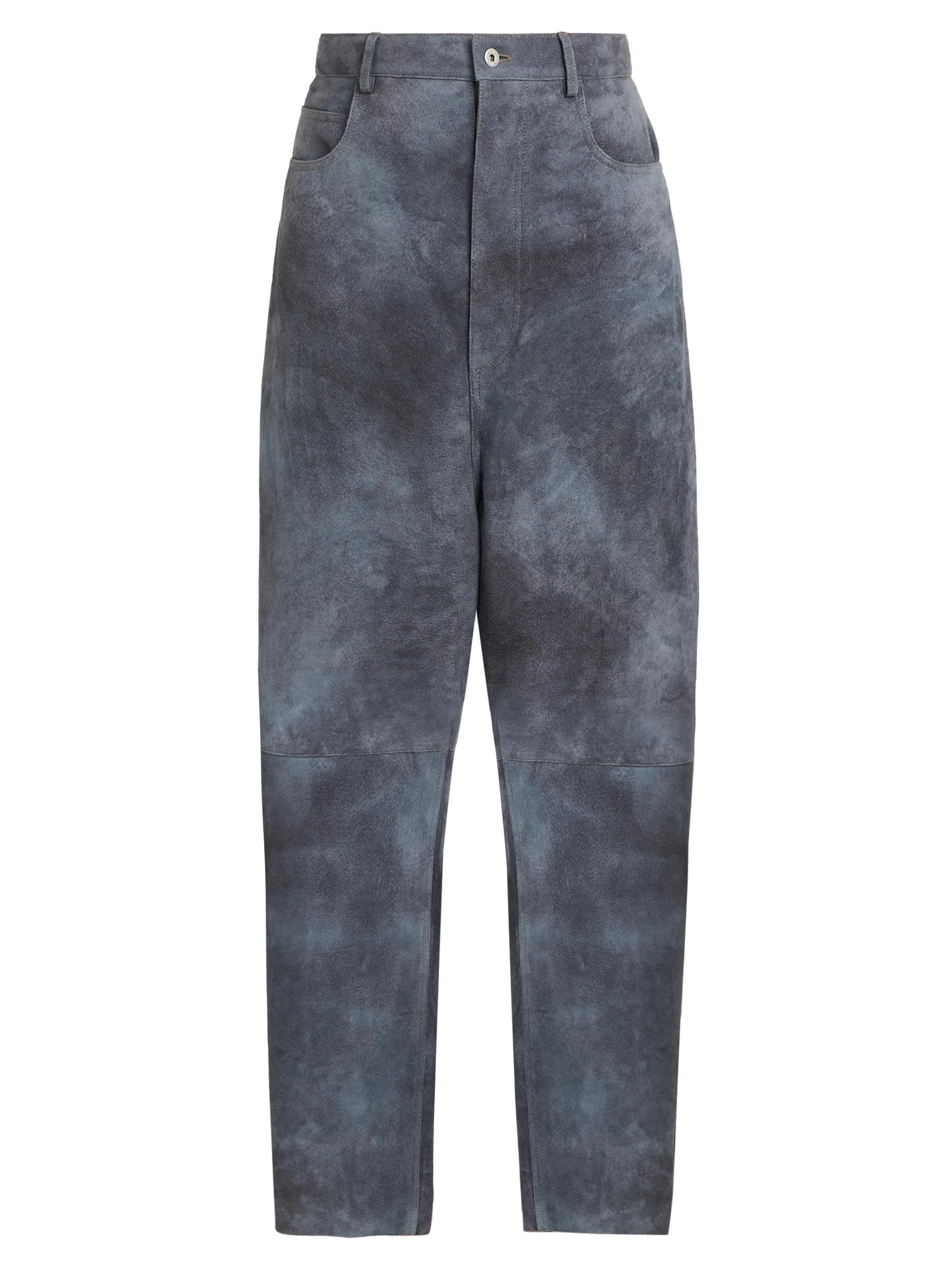 Men's Cloudy Suede Trousers - Cloudy Indigo - 1