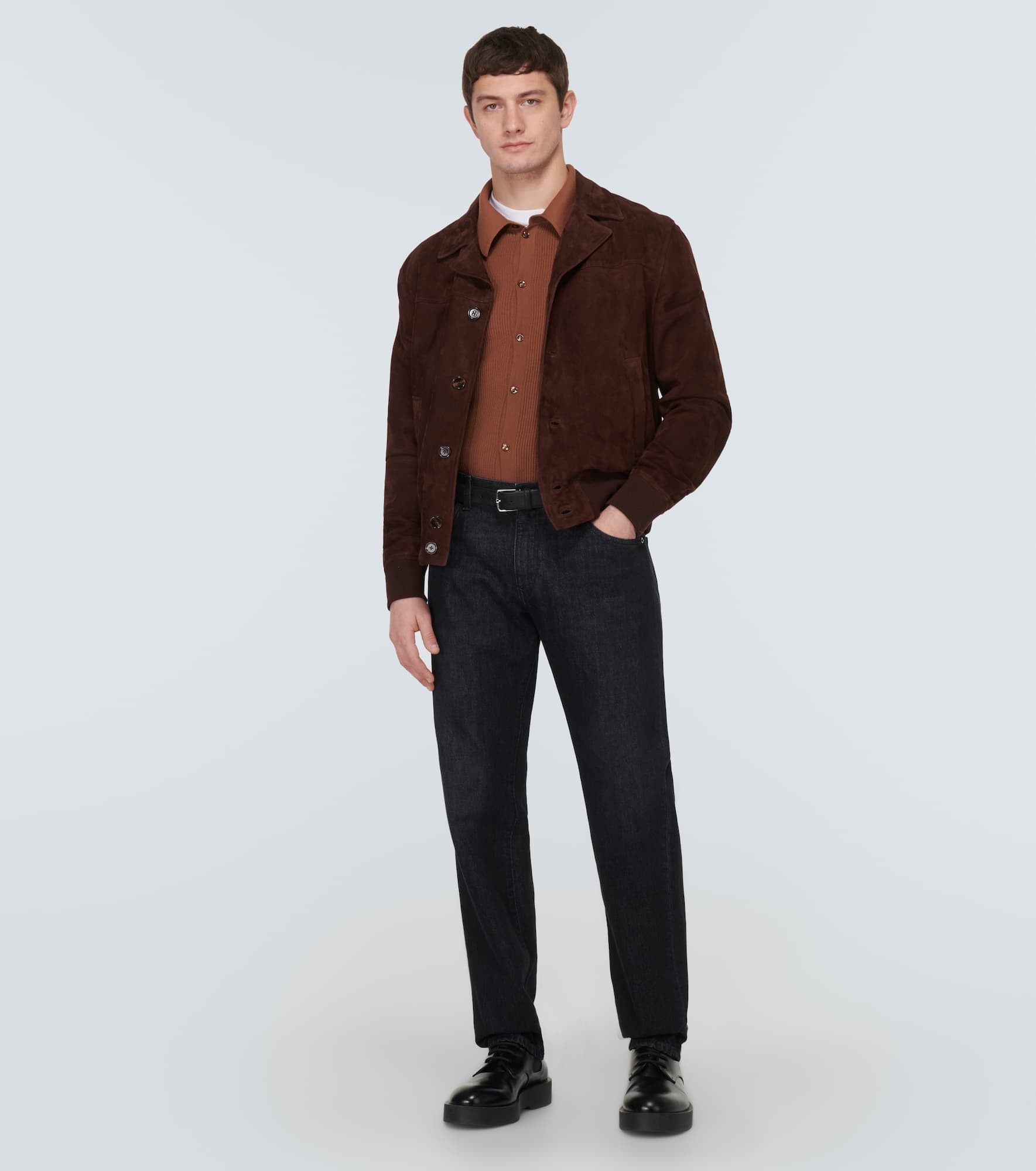 Wool-blend polo sweater - 2