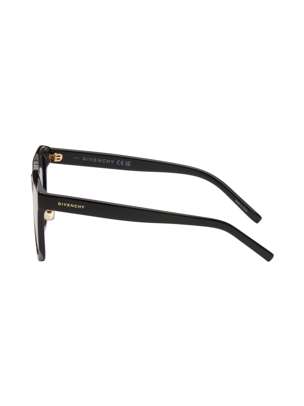 Black Square Acetate Sunglasses - 3