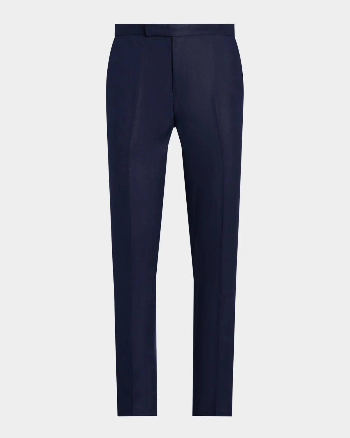 Men's Flat-Front Linen Trousers - 1