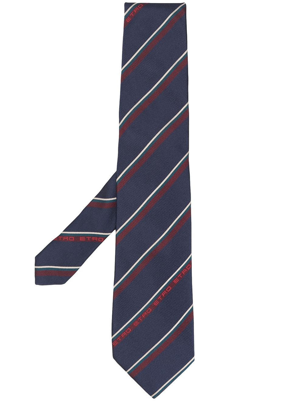 striped silk tie - 1