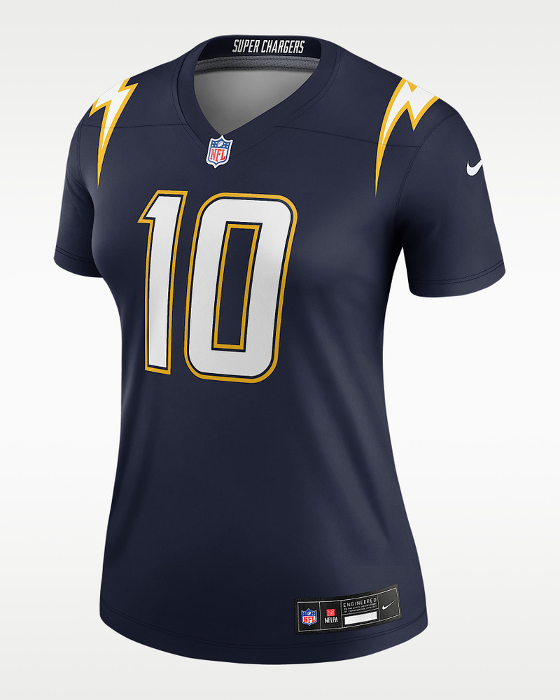 Justin Herbert Los Angeles Chargers Women's Nike Dri-FIT NFL Legend Jersey 1