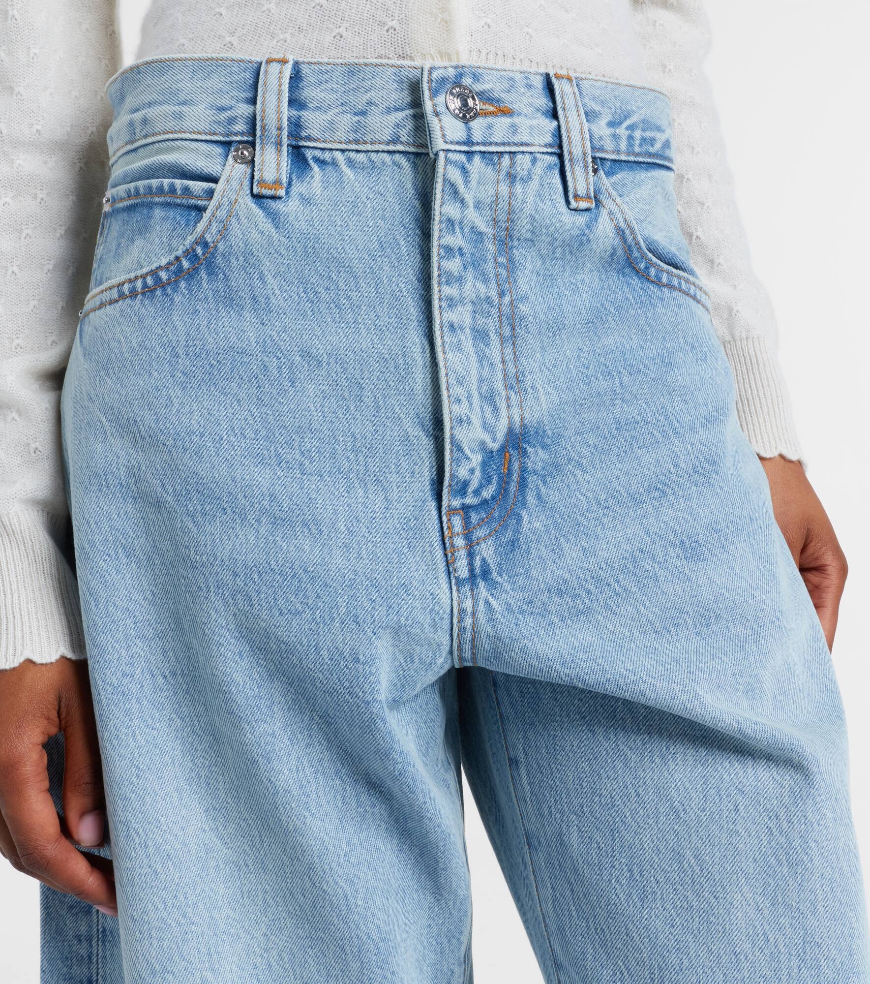 Bubble high-rise barrel-leg jeans - 4