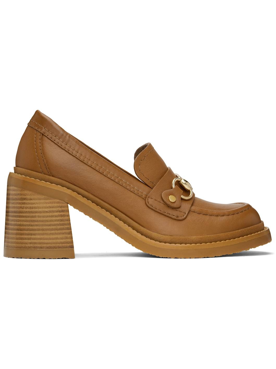 Tan Signature 1 Loafer Heels - 1