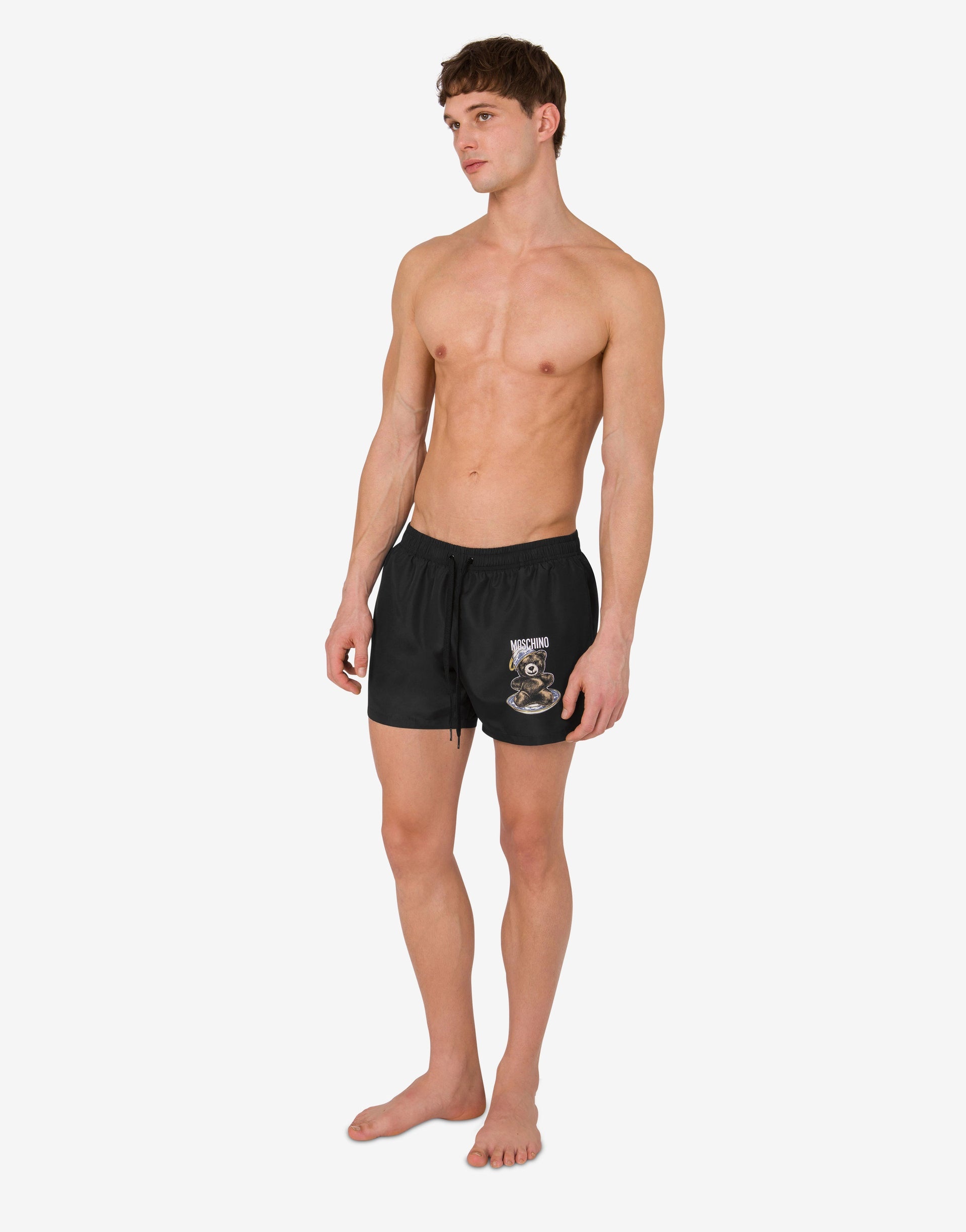 NYLON BEACH BOXER SHORTS MOSCHINO TEDDY BEAR - 1