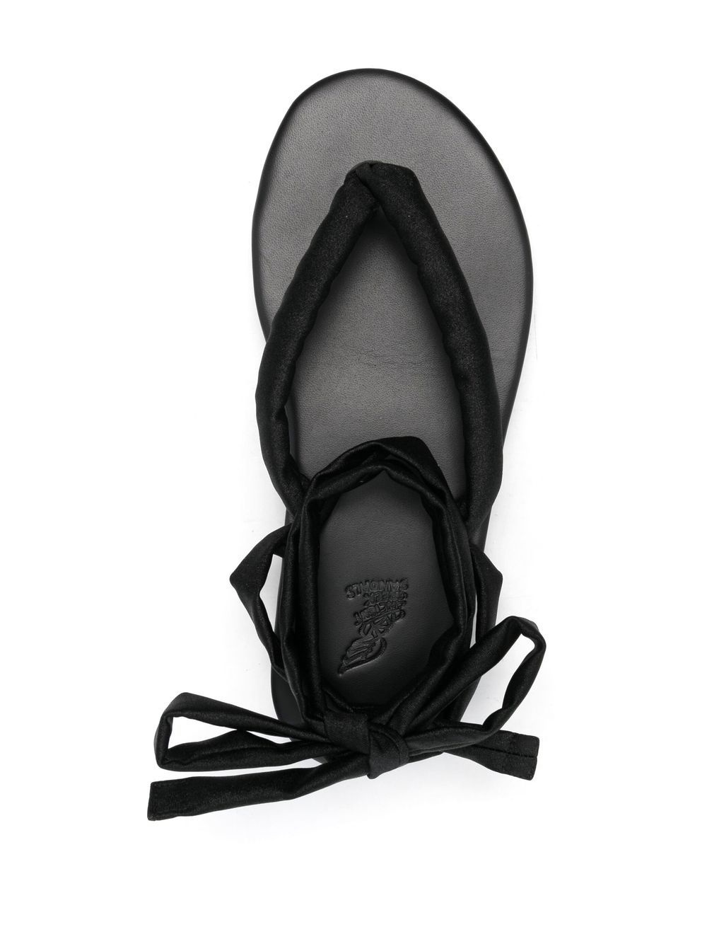 puffy lace-up sandals - 4
