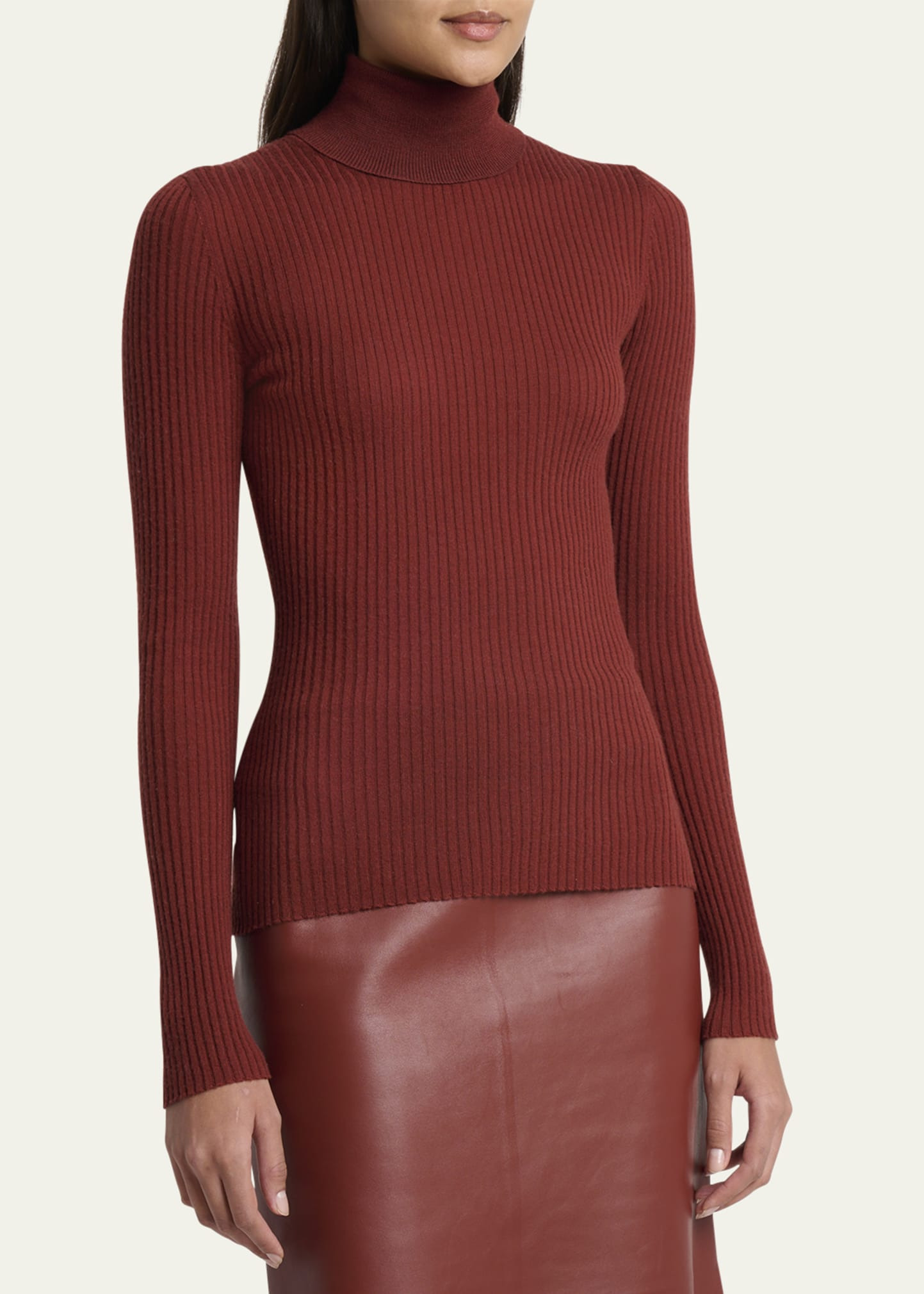 Peppe Cashmere Silk Turtleneck Sweater - 4