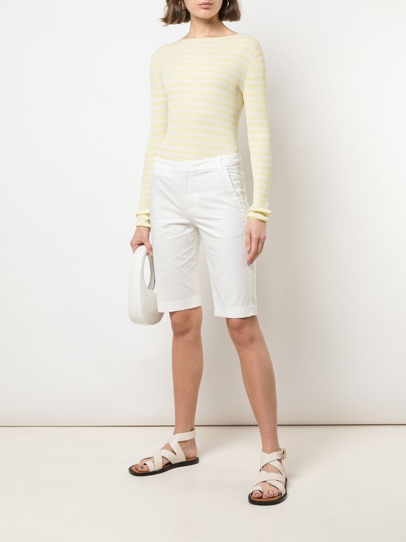 knee-length side pocket chino shorts - 2