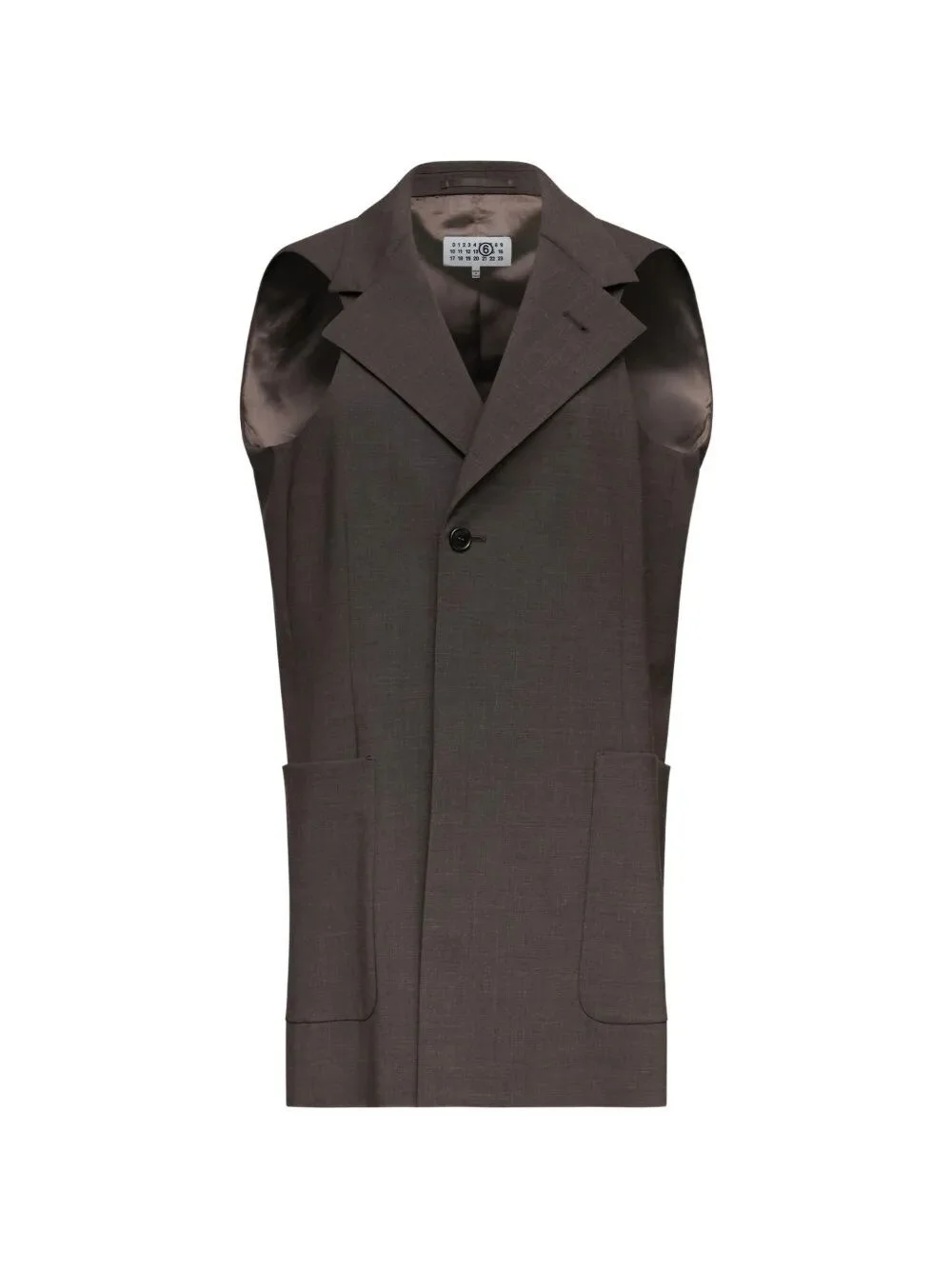 Jacket Neck Long Gilet - 1