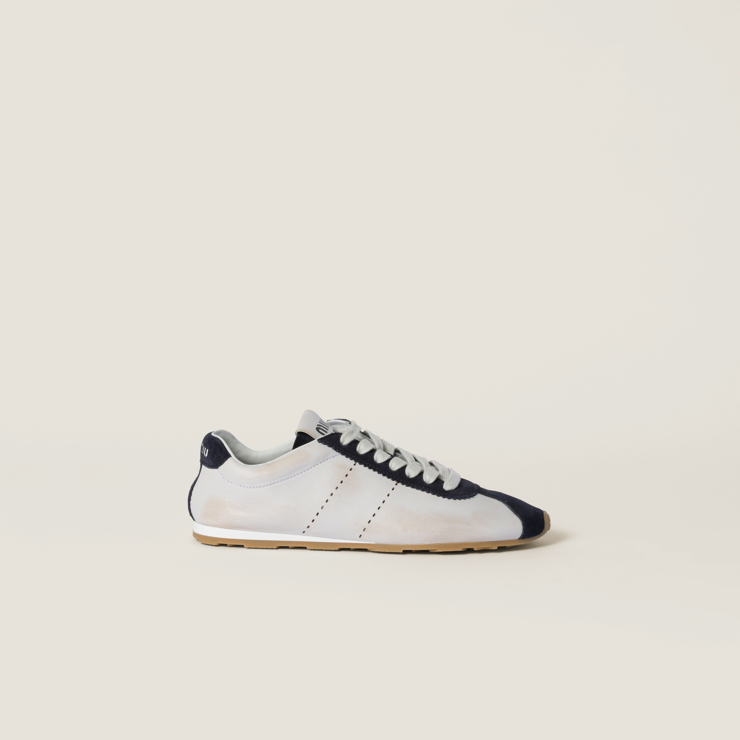 Plume nappa leather and suede sneakers - 2