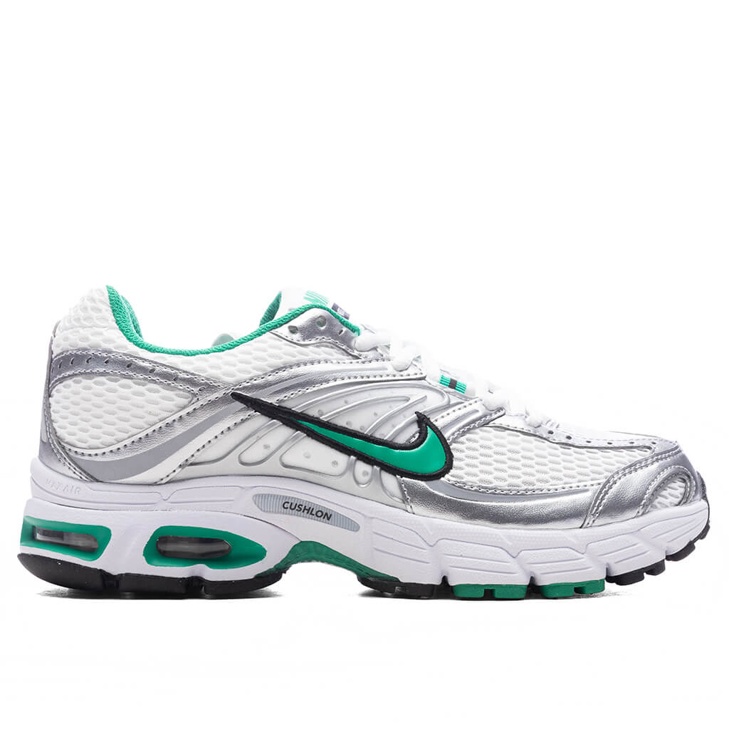 WOMEN'S AIR MAX MOTO 2K - WHITE/STADIUM GREEN/METALLIC SILVER - 1