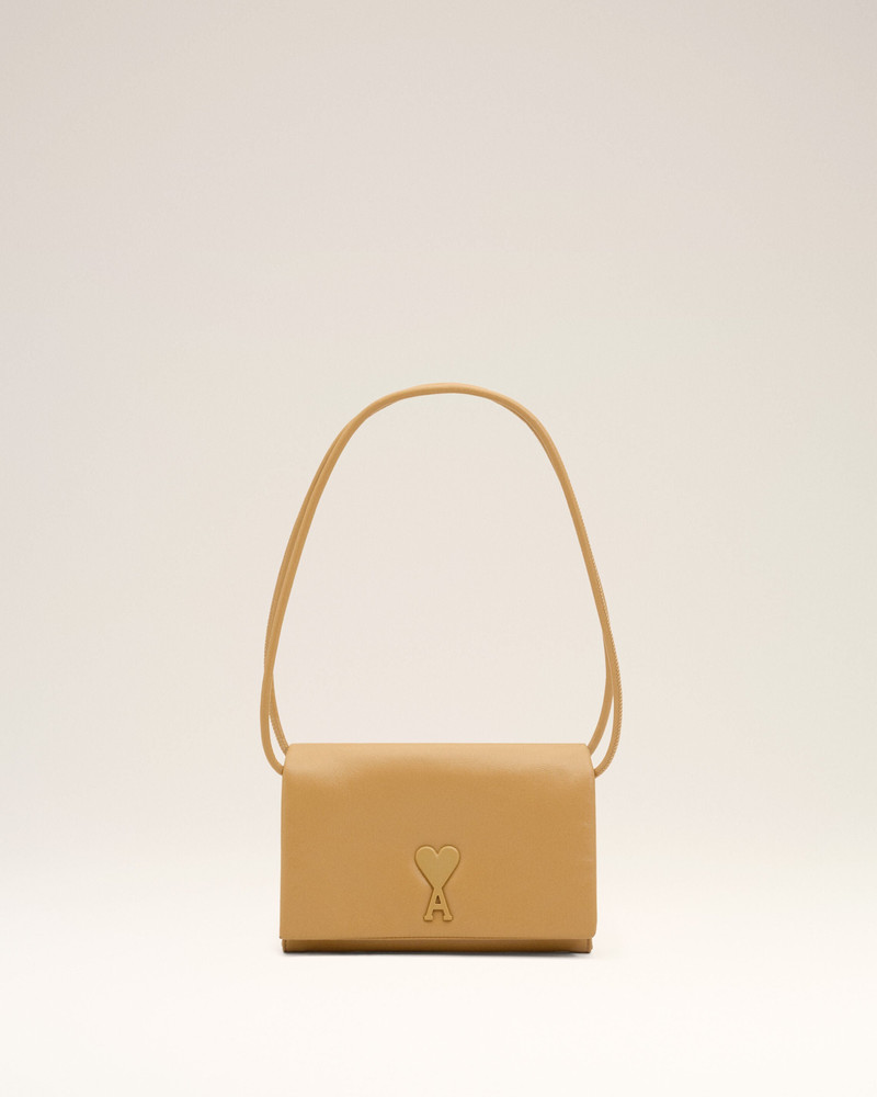 YELLOW COWHIDE LEATHER VOULEZ-VOUS WALLET ON STRAP 1
