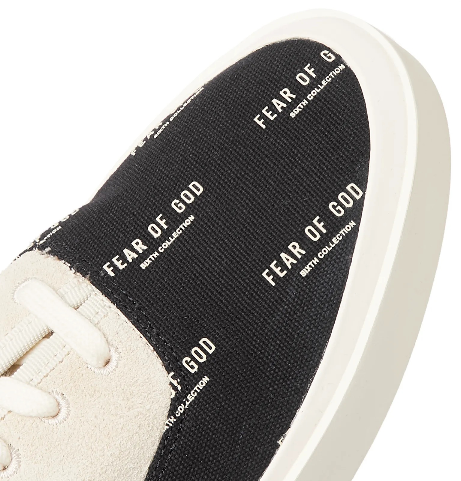 101 Suede and Logo-Print Canvas Backless Sneakers - 7