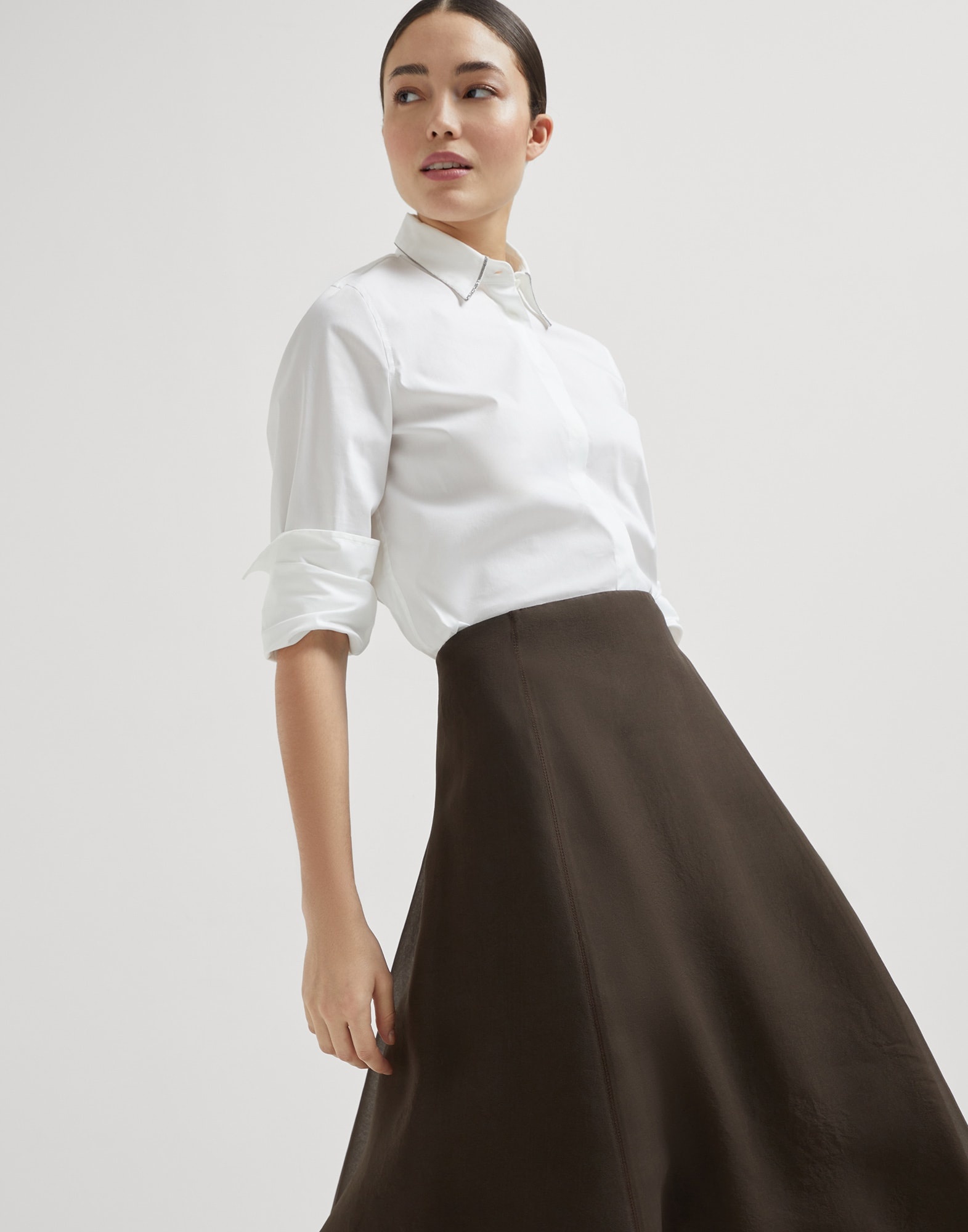 Crispy silk circle skirt - 3