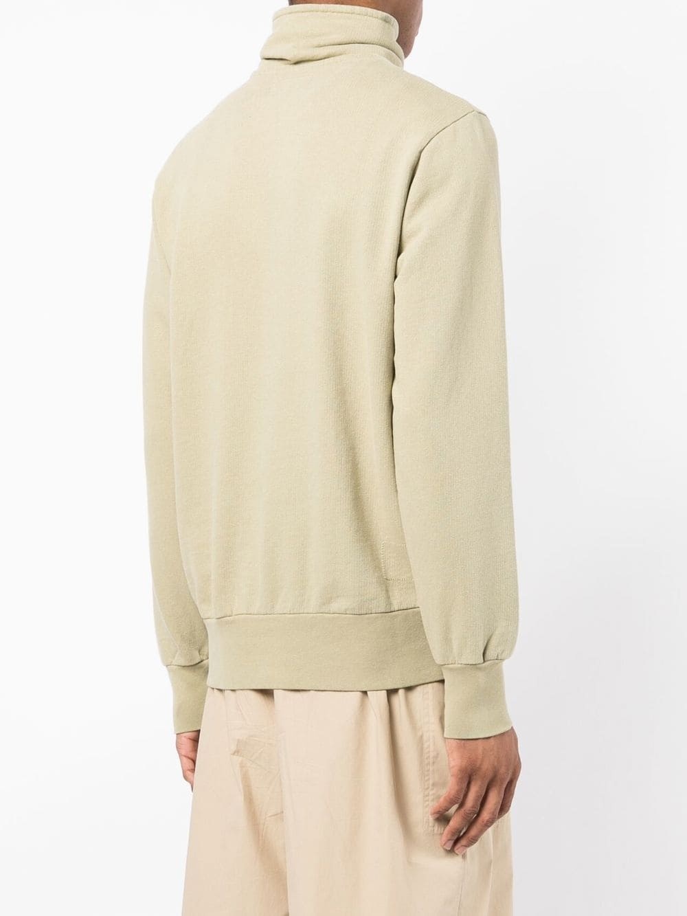 funnel neck zip-front jumper - 4