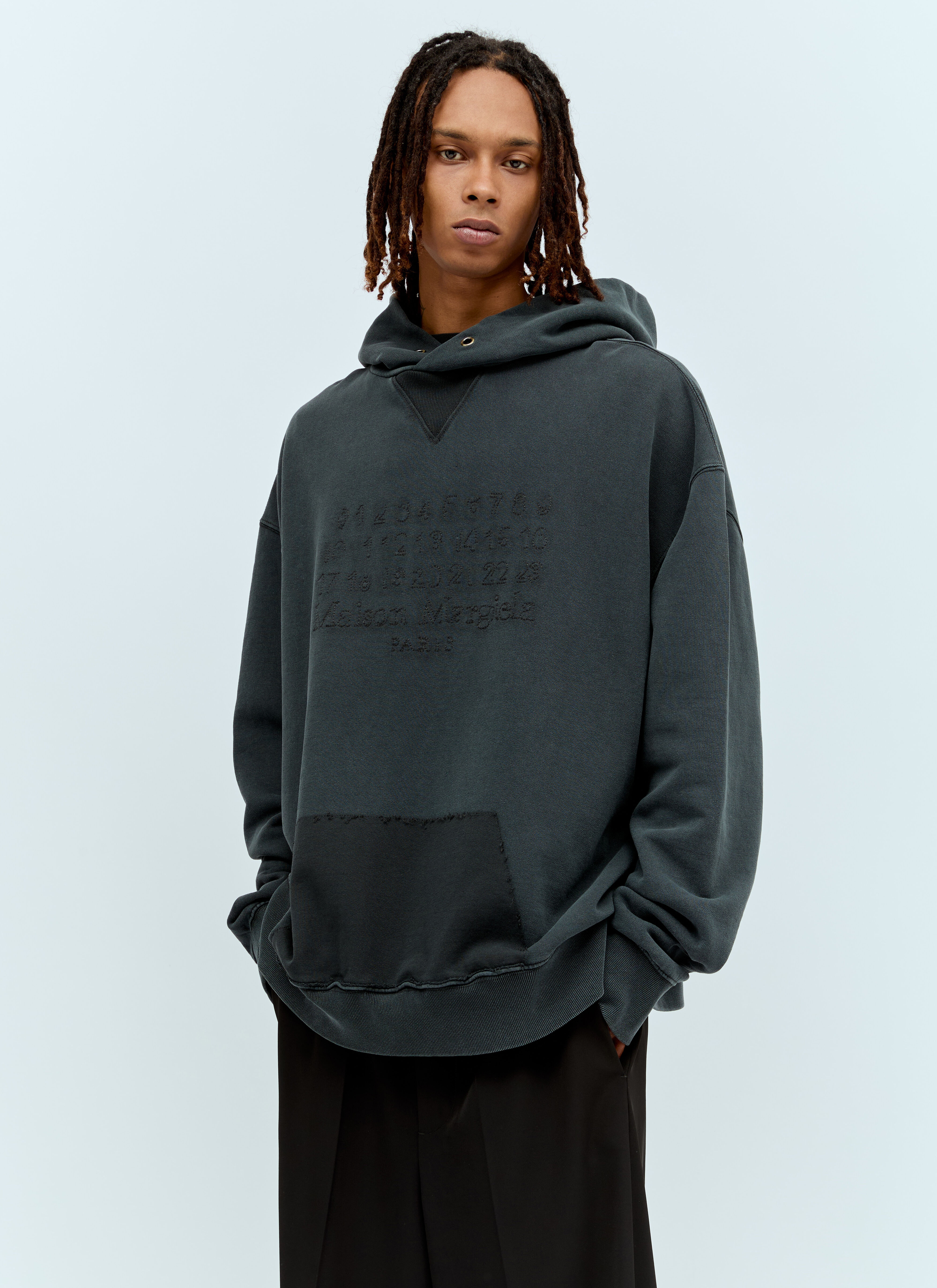 Maison Margiela Reverse Logo Hooded Sweatshirt | lncc | REVERSIBLE
