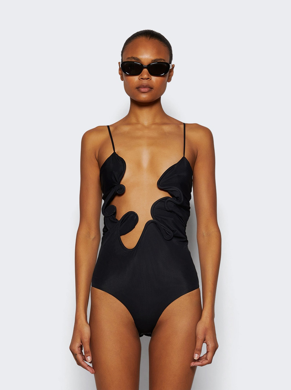 Molded Venus Bodysuit Black - 3