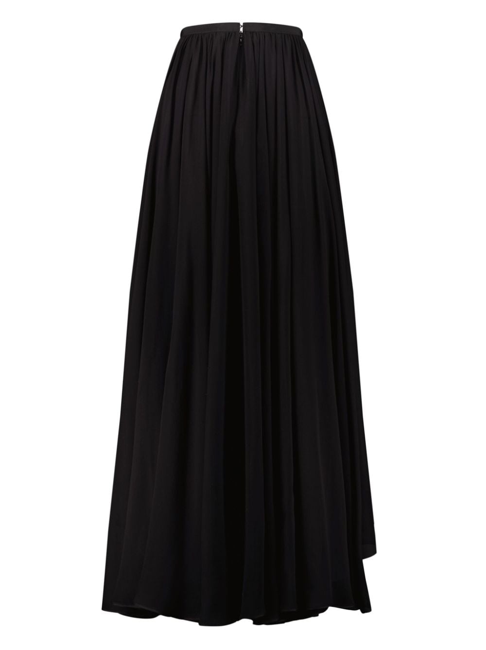 asymmetric georgette skirt - 7