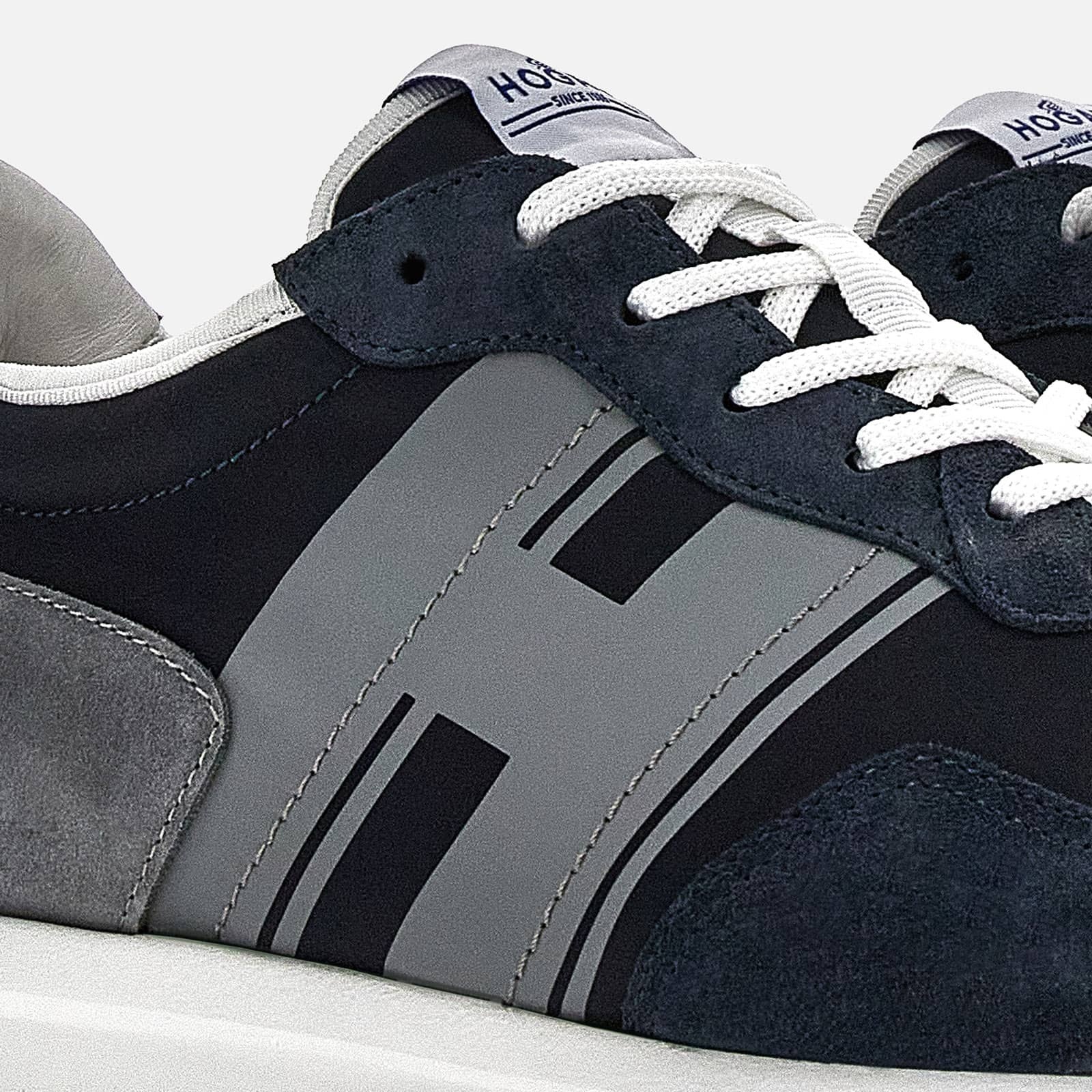 ★関税込み★ HOGAN BLUE AND GREY SNEAKERS HOGAN Sneakers Hogan H601 Blue Grey | REVERSIBLE