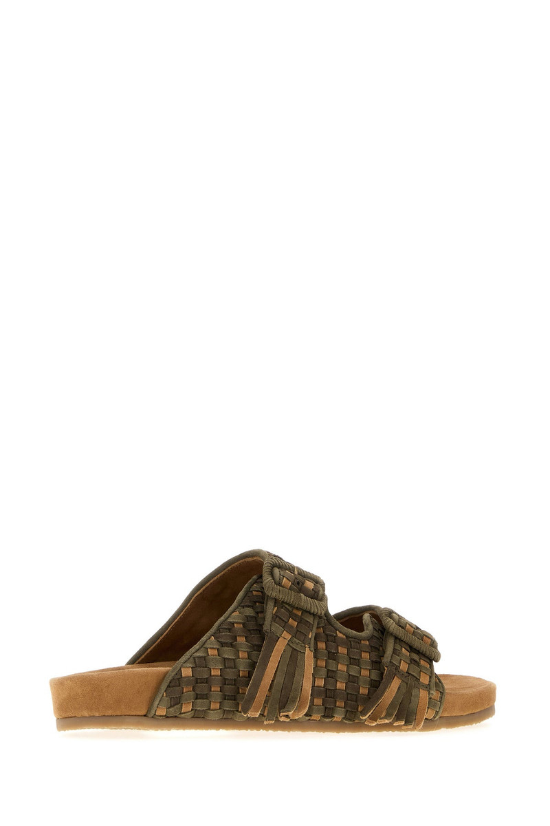 baziszt Multicolor suede slippers outlook