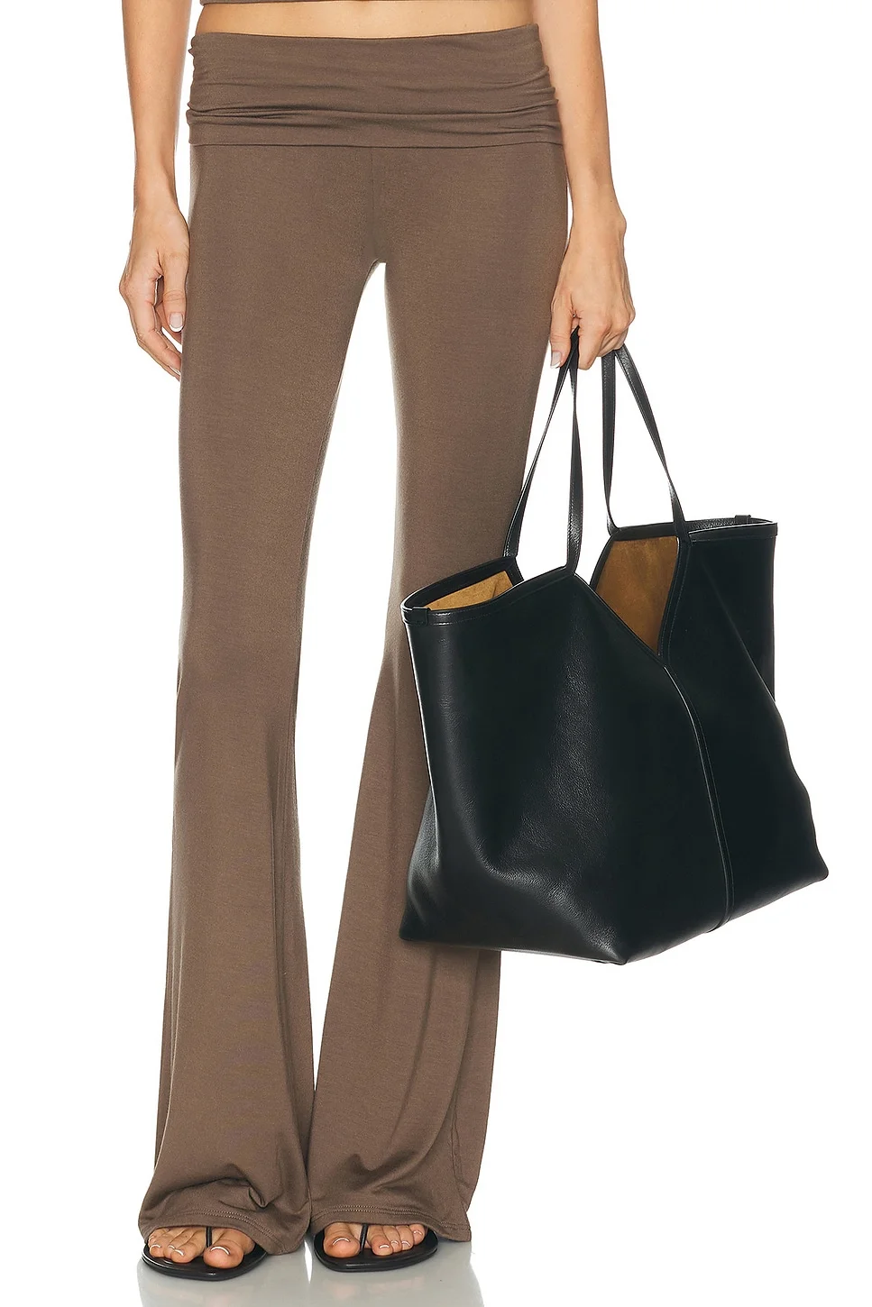 Foldover Soft Jersey Flare Pant - 1