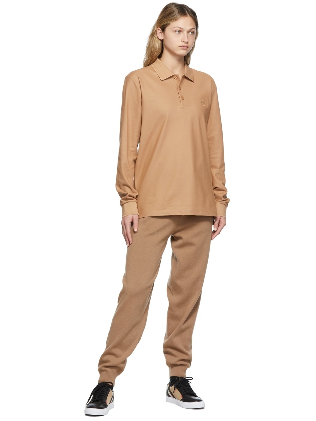 Brown Core LS Polo - 4