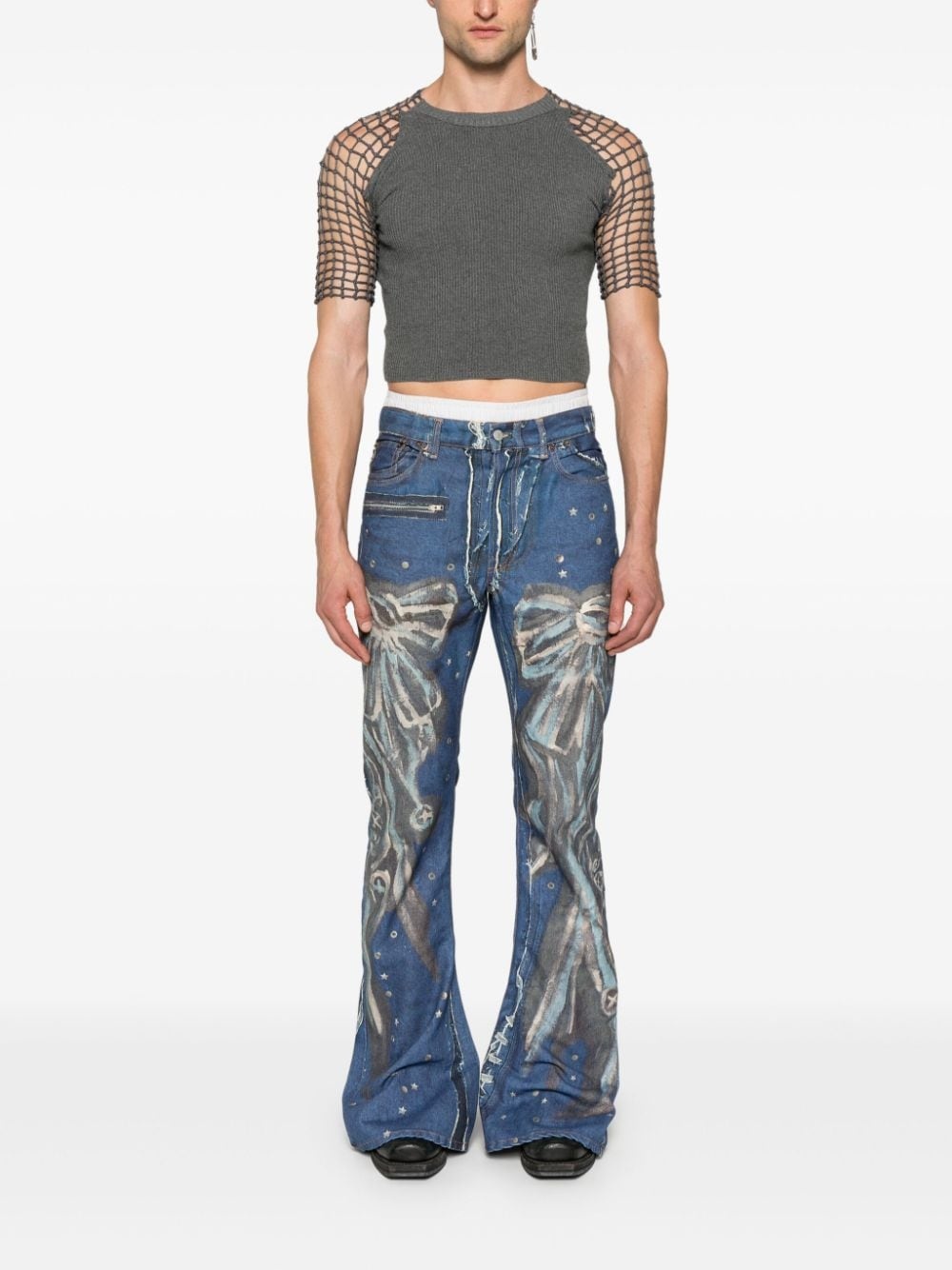 high-rise bootcut jeans - 2